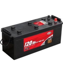 Batteria per autocarro e trattori 120ah 12v 900a polo positivo sinistro